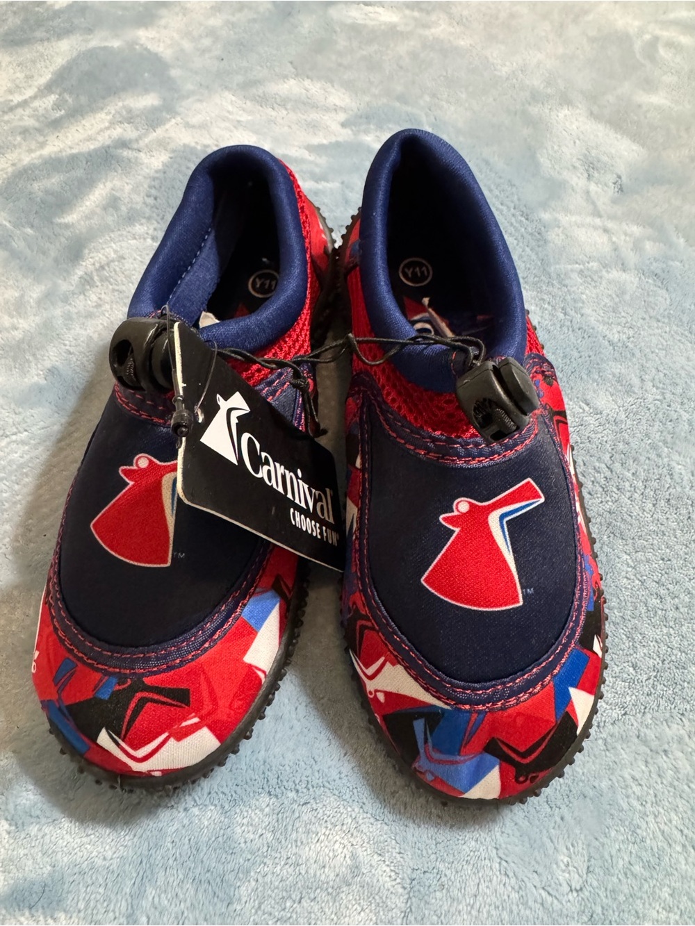 Kids Navy & Red Water Shoes